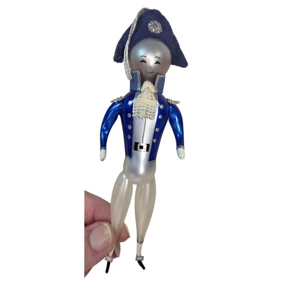 Vintage De Carlini Italian Blown Glass Christmas Ornament Set of 3 - Picture 6 of 16